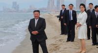 Erst vor wenigen Wochen hatte Kim Jong-un (links) Nordkoreas Ferienresort eröffnet.