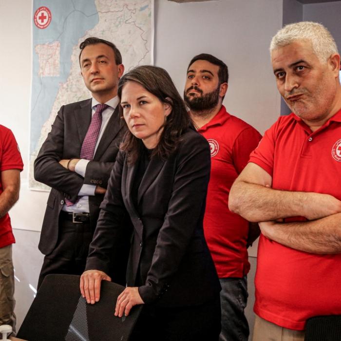 Baerbock machte sich in Beirut Bild der aktuellen Lage