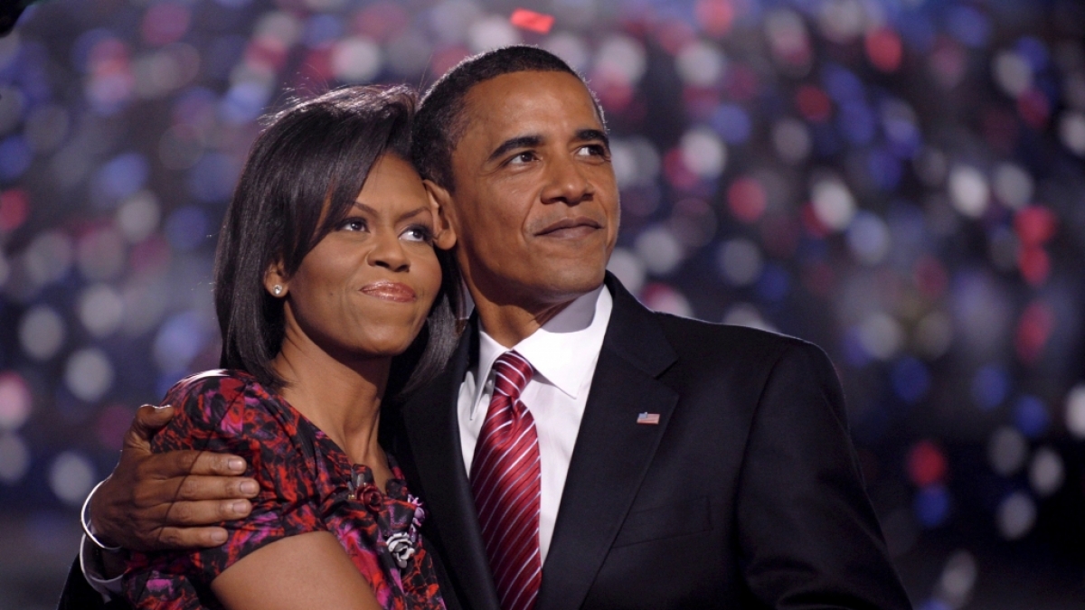 US-Präsident Barack Obama und seine Frau Michelle. (Foto)