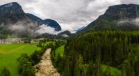 Heftiger Starkregen führte in Tirol bereits zu Hochwasser.