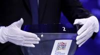 Ein Lostopf wird zur Auslosung der Nations League bereit gestellt.