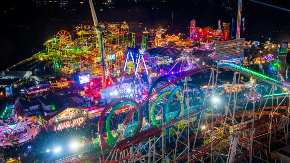 Im Londoner "Hyde Park Winter Wonderland" entgingen zwei G&auml;ste nur knapp einer Katastrophe. (Foto)