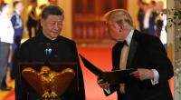 Donald Trump empfängt Xi Jinping bei einem taatsbankett im Weißen Haus.