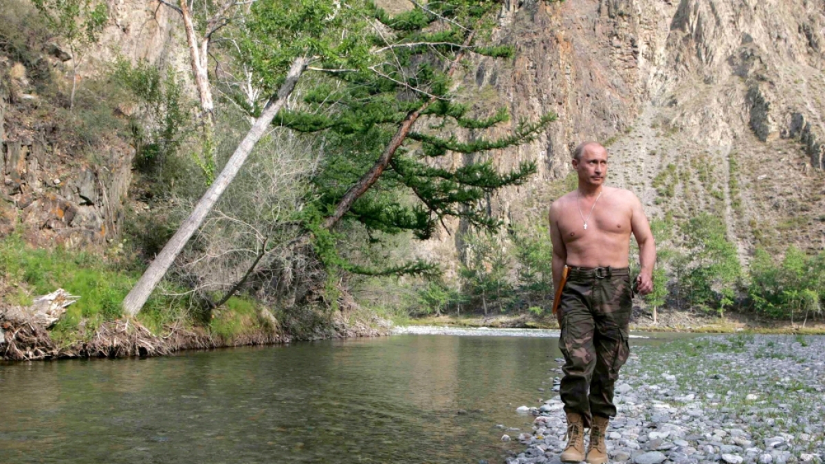 F&uuml;r einen Mann wie Wladimir Putin ist die sibirische Wildnis nat&uuml;rlich kein Problem. (Foto)