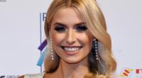Lena Gercke trat als sexy Lack-Lady bei 