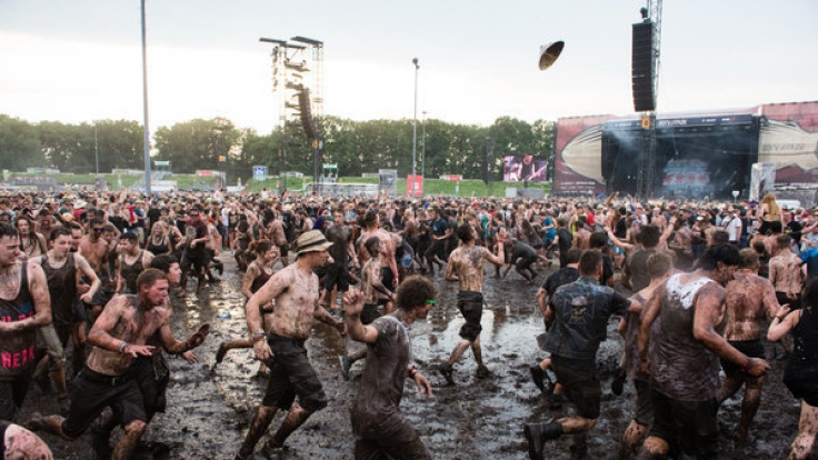 Matsch und Schlamm gehören bei Festivals schon zum guten Ton.