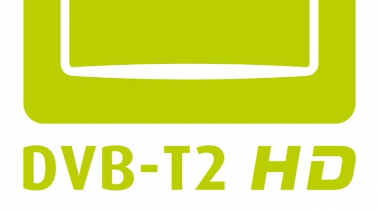 Das grüne DVB-T2-HD-Logo markiert kompatible Geräte.
