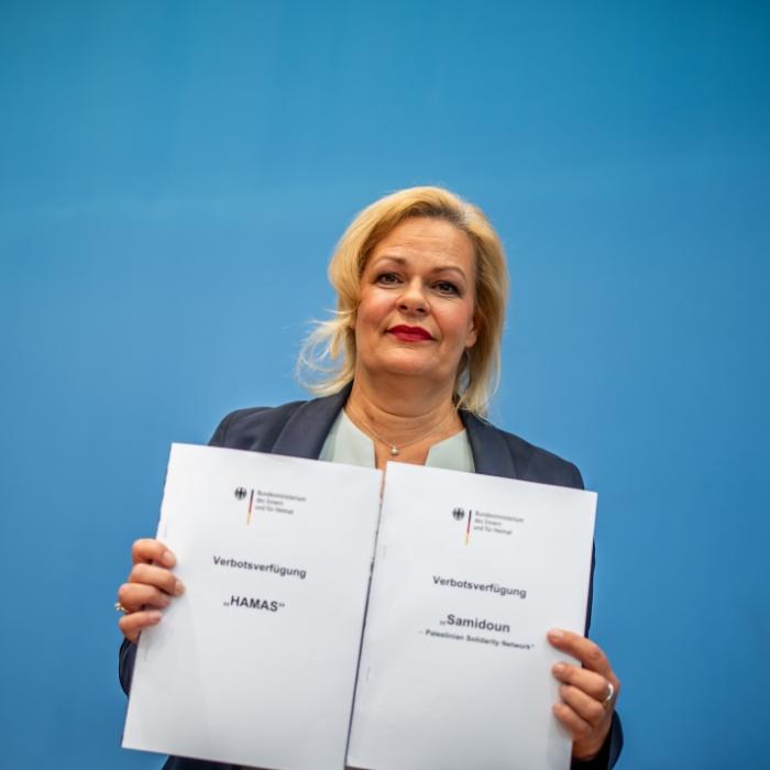 Innenministerin stellt Hamas-Verbot vor! DESHALB sind die Länder sauer