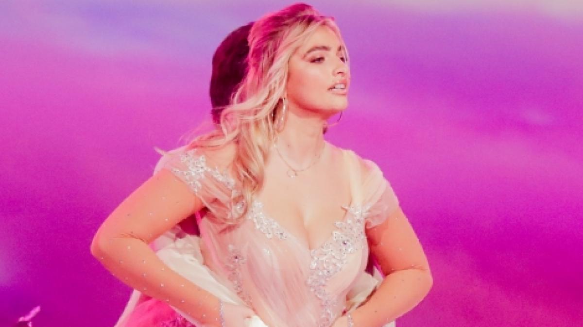 Curvy Model Sarina Nowak 2019 bei der Sat.1-Show "Dancing on Ice". (Foto)