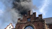 Der Europa-Park in Rust steht in Flammen.