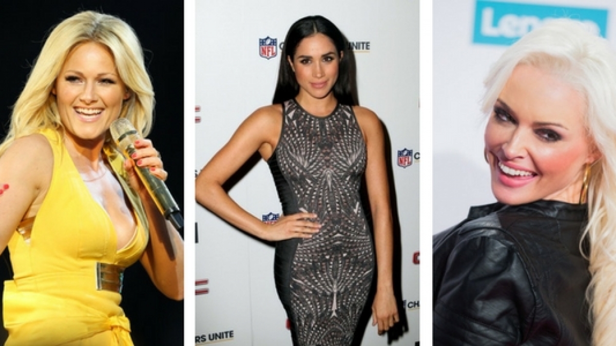 Helene Fischer, Daniela Katzenberger und Meghan Markle sorgten in dieser Woche f&uuml;r tiefe Einblicke. (Foto)