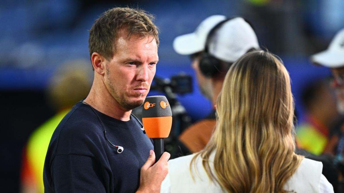 Julian Nagelsmann im Interview mit dem ZDF nach dem Spiel. (Foto)