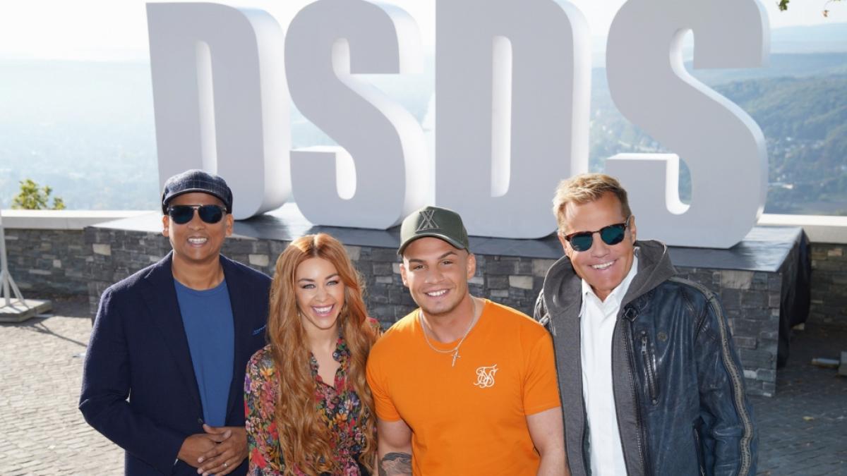 V.l.: Xavier Naidoo, Oana Nechiti, Pietro Lombardi und Dieter Bohlen (Foto)
