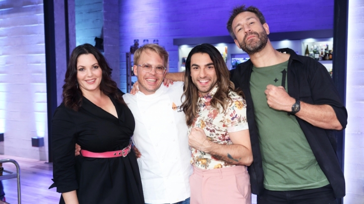 V.l.: Paula Lambert, Mario Kotaska, Cale Kalay, Jared Hasselhoff.