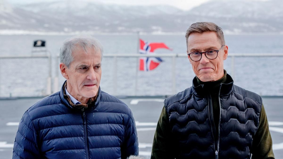 Finnlands Pr&auml;sident Alexander Stubb und Norwegens Ministerpr&auml;sident Jonas Gahr St&oslash;re haben anderthalb Stunden lang mit Wladimir Putin telefoniert. (Foto)