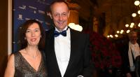 CDU-Politiker Friedrich Merz und seine Ehefrau Charlotte beim 14. Semperopernball im Jahr 2019.
