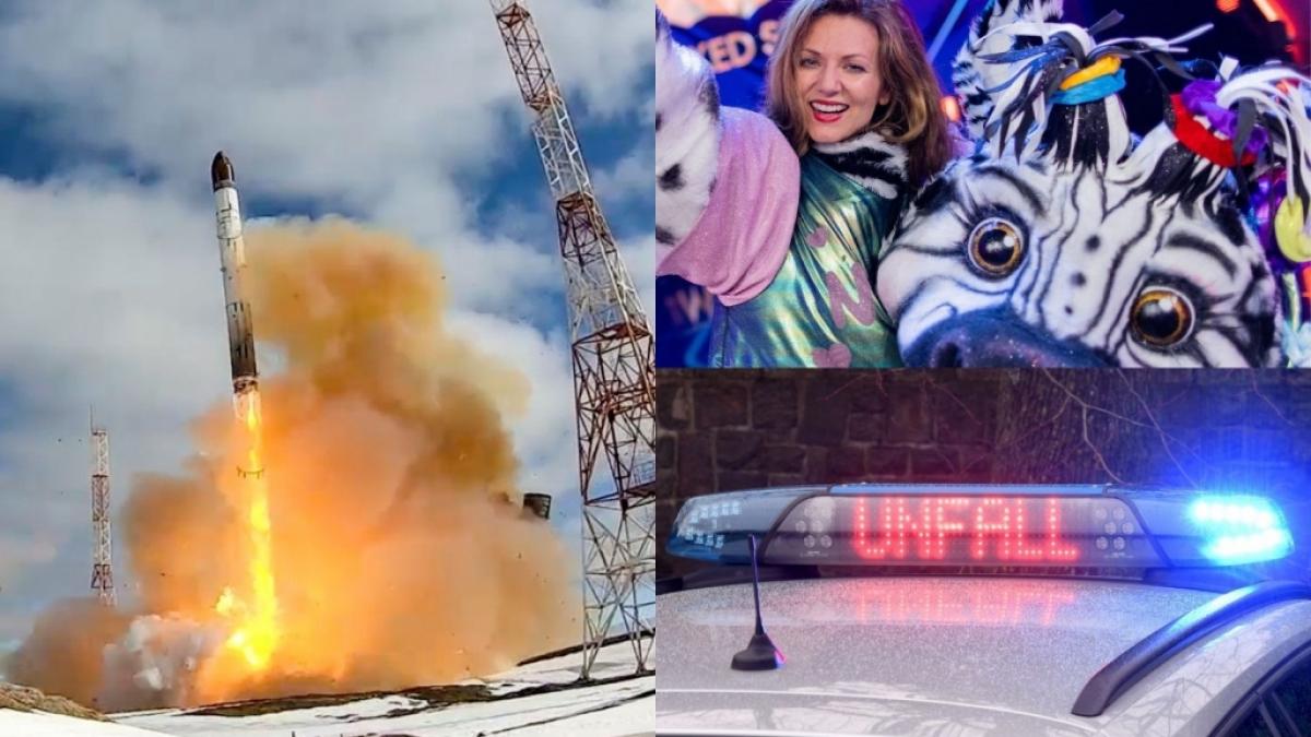 Die News des Tages am 24.04.2022 mit Schlagzeilen zu Wladimir Putins H&ouml;llen-Rakete, The Masked Singer 2022 und Suff-Unfall in Leverkusen. (Foto)