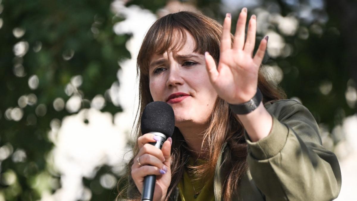 Ricarda Lang rechnete mit Friedrich Merz ab. (Foto)