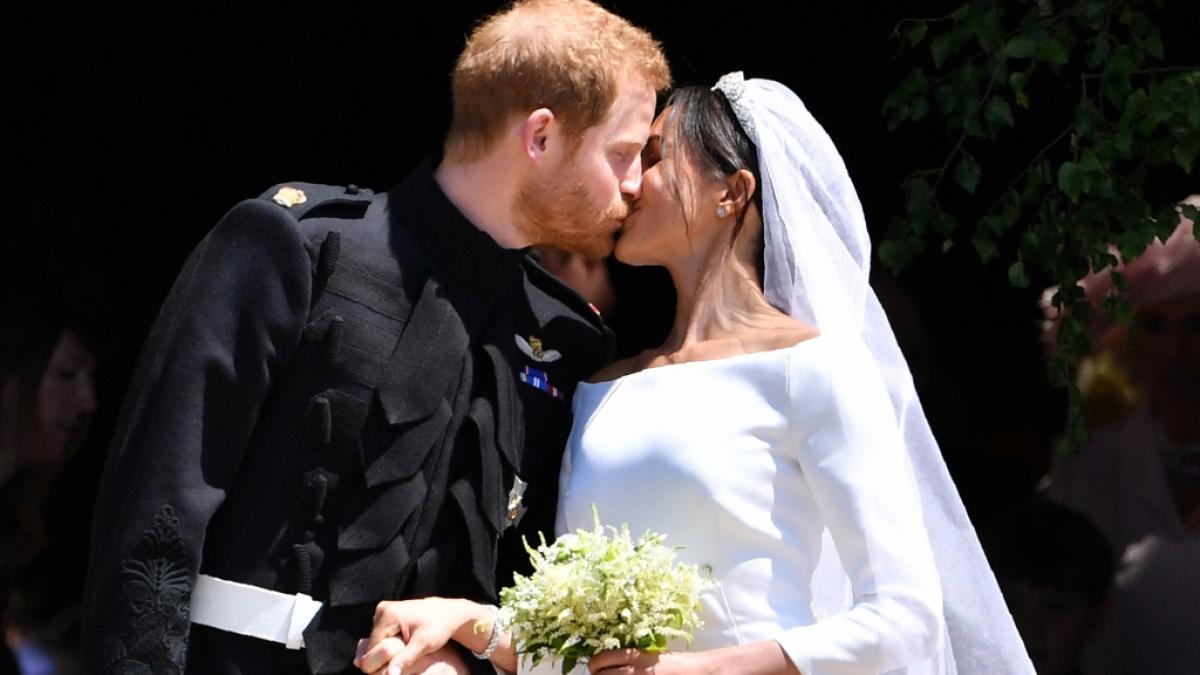 Meghan Markle und Prinz Harry an ihrem Hochzeitstag im Mai 2018 - doch nicht jeder fand, dass die Braut umwerfend h&uuml;bsch aussah ... (Foto)