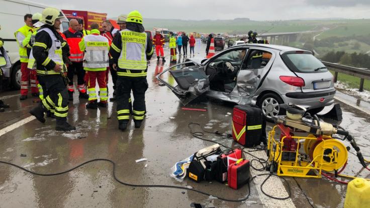Nach einem plötzlichen Hagelschauer kam es in Thüringen zu einer Massenkarambolage.