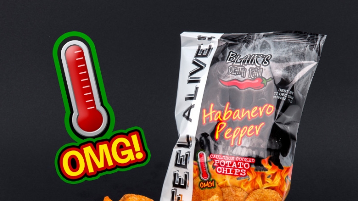 Blair's Habanero Chips (2,90 Euro).