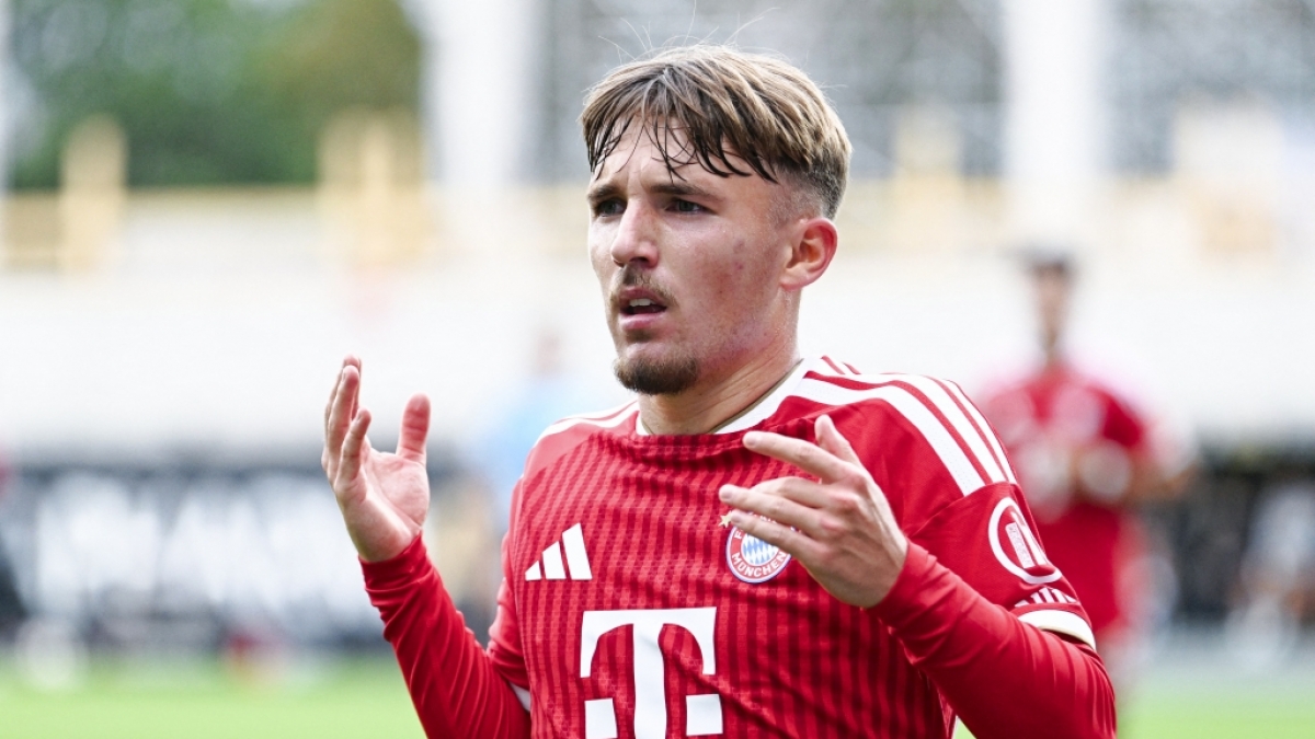 Youngster Lennart Karl spielt in der Bundesliga f&uuml;r den FC Bayern M&uuml;nchen. (Foto)