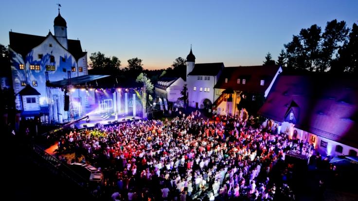 Das Wasserschloss Klaffenbach bildet die malerische Kulisse für