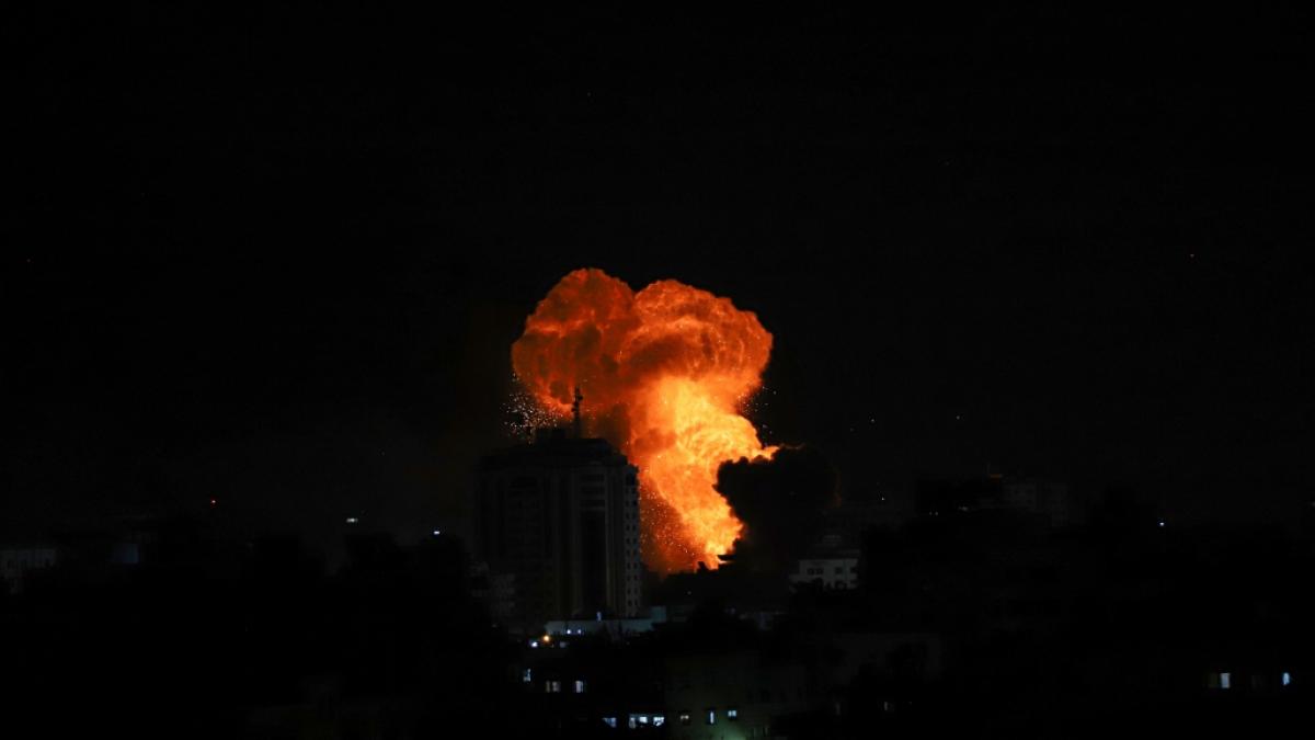 Nach den massiven Angriffen der Hamas-Terroristen reagierte Israel mit Luftangriffen. (Foto)