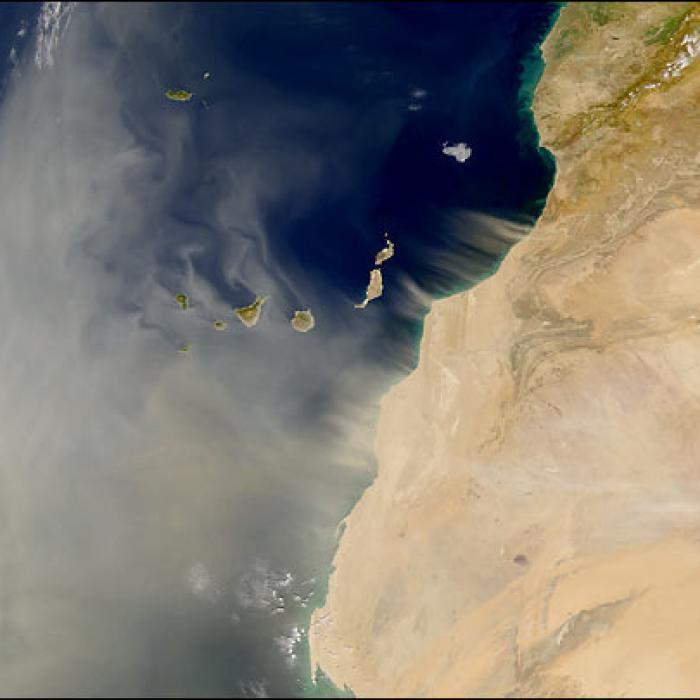 Monströse Sahara-Staubwolke zieht aktuell über den Atlantik