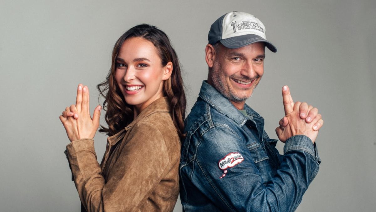 GNTM-Star Jacky Wruck und Performance-Coach Harald Dobmayer (Foto)