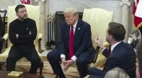 Wolodymyr Selenskyj (l.) und Donald Trump (Mitte) gerieten im Weißen Haus aneinander.