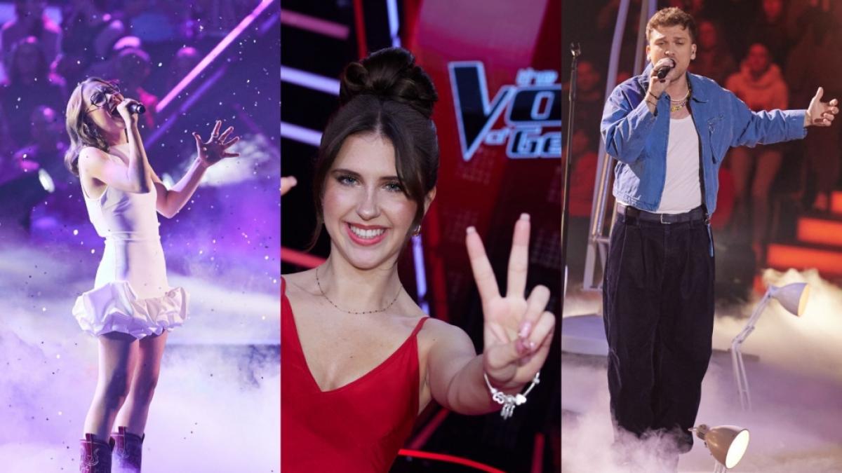 Jennifer Hohlbauch,&nbsp;Kathrin German und Sebastian Zappel stehen im Finale von "The Voice of Germany". (Foto)