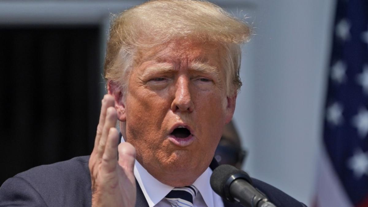 Donald Trump hat eine ganz eigene Sicht auf seine Leistungen in der Corona-Krise. (Foto)