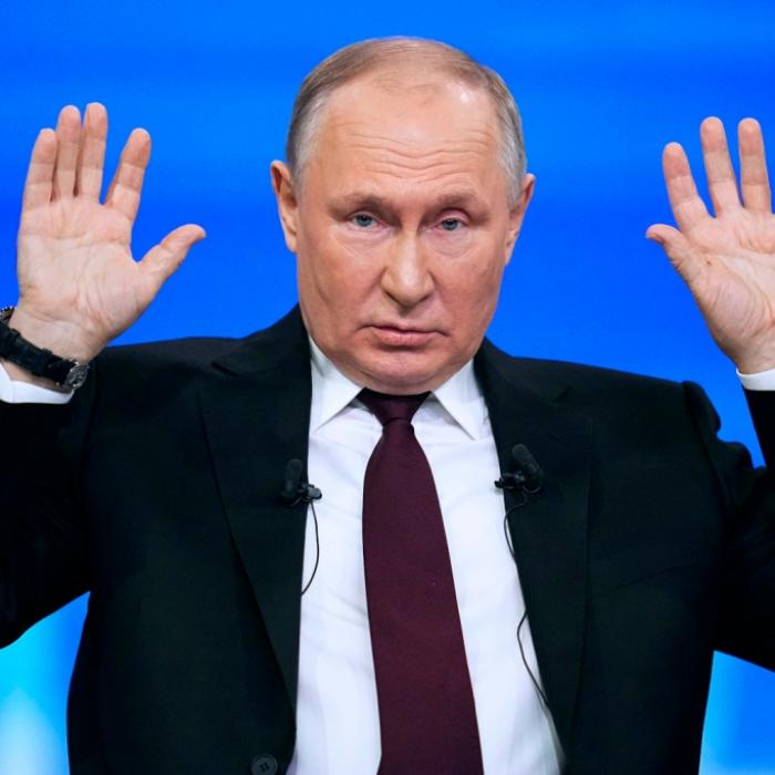 Aug' in Aug' mit dem Doppelgänger! Hier blieb Putin die Spucke weg