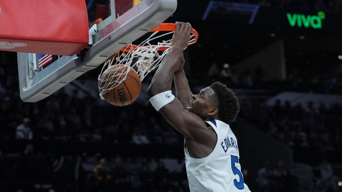 Anthony Edwards von den Minnesota Timberwolves legt einen Korb, am 17.01.2026. (Symbolbild) (Foto)