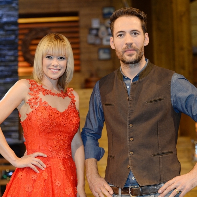 Francine Jordi und Alexander Mazza feiern 
