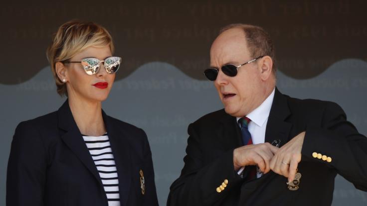 Fürst Albert von Monaco und seine Frau Fürstin Charlene. (Foto)