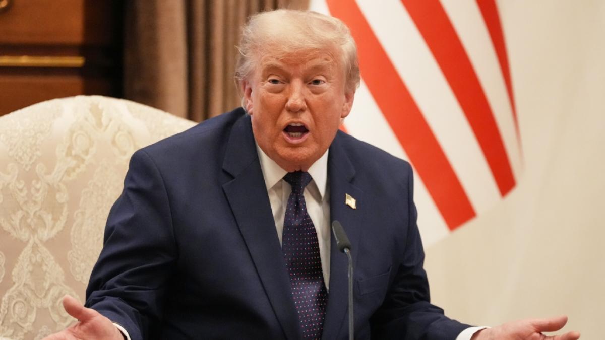 Donald Trump wirkte bei der Pressekonferenz mit Erdoğan zeitweise v&ouml;llig &uuml;berfordert. (Foto)