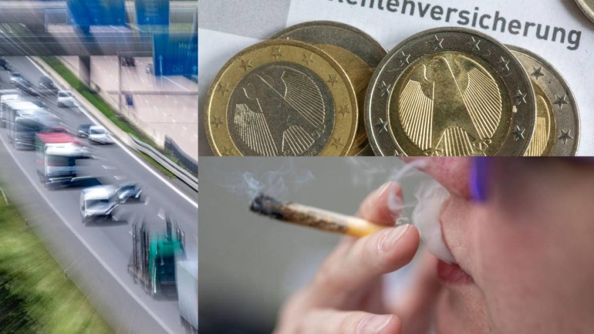 Was &auml;ndert sich in Deutschland ab dem 1. Juli 2024 in Sachen Maut, Rente und Cannabis-Legalisierung? (Foto)