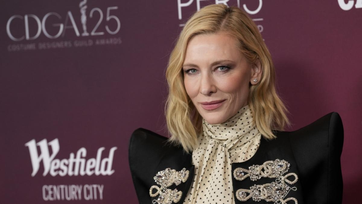 Schauspielerin Cate Blanchett im Februar 2023 bei der&nbsp;25. Verleihung der Costume Designers Guild Awards. (Foto)