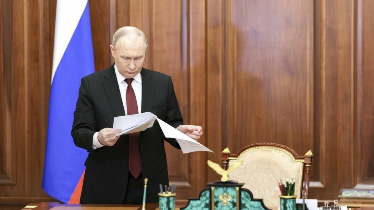 Seit Februar 2022 f&uuml;hrt Wladimir Putin Krieg gegen die Ukraine. (Foto)
