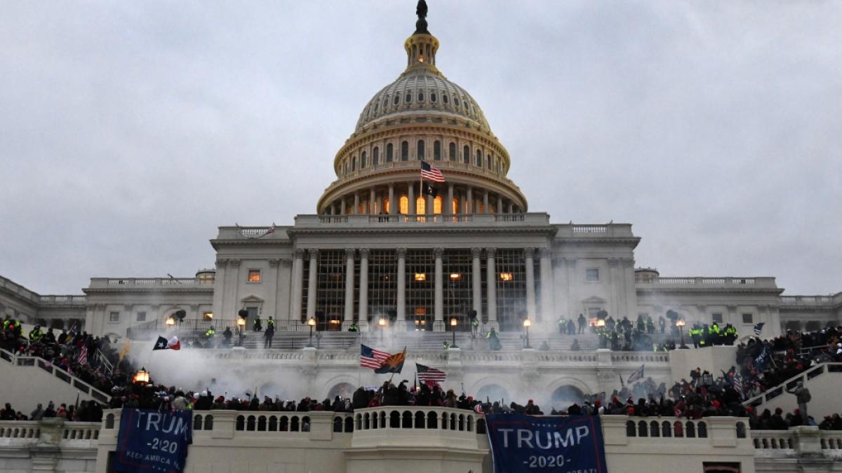 Vor einem Jahr sind f&uuml;nf Menschen gestorben, nachdem Donald Trump einen w&uuml;tenden Mob zum Kapitol schickte. (Foto)
