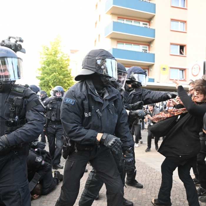 Erneut Demonstranten auf der Staße