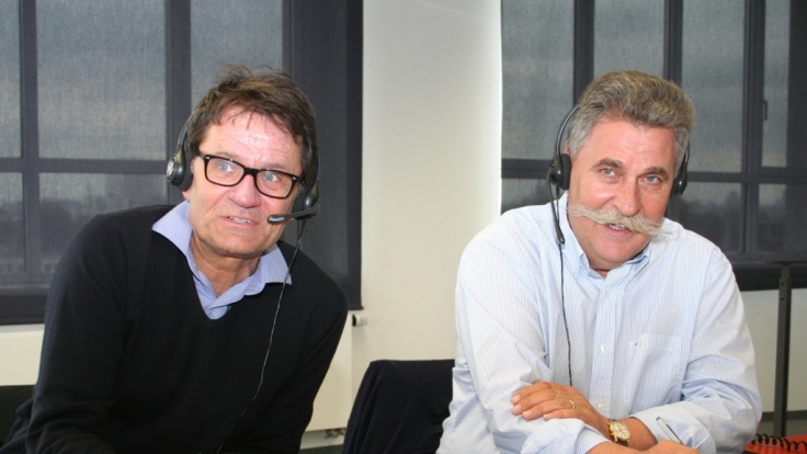 Dr. Uwe Schwokowski (li.) und Ludwig Hammel (re.) teilten ihr medizinisches Fachwissen mit interessierten Anrufern beim Lesertelefon.