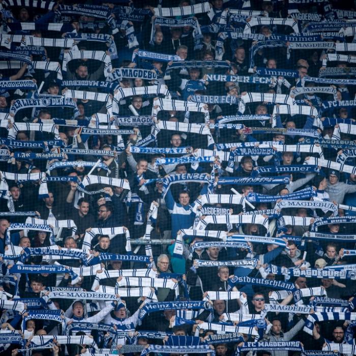 Fanblock des 1. FC Magdeburg