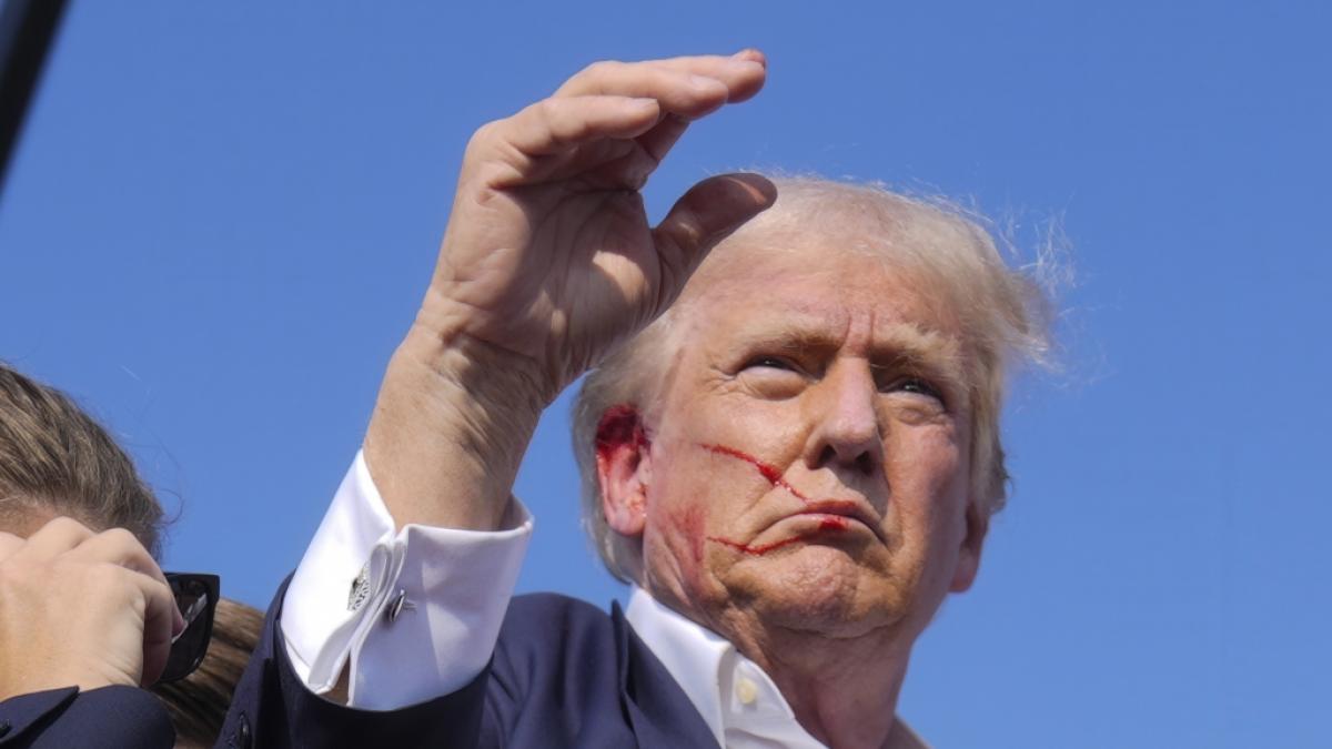 Donald Trump wurde bei dem Attentat am Ohr verletzt. (Foto)
