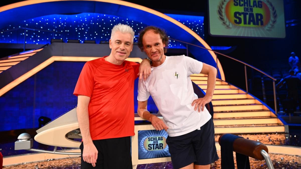 Michael Mittermaier (l.) und Olaf Schubert traten am 30. September 2023 bei "Schlag den Star" gegeneinander an. (Foto)