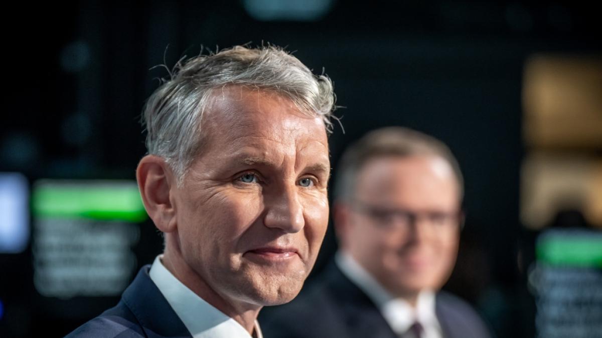 Bj&ouml;rn H&ouml;cke schockte beim TV-Duell mit einer brisanten Putin-Aussage. (Foto)