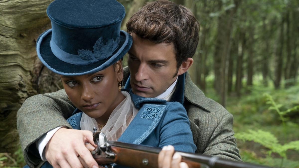 Simone Ashley in ihrer Rolle als Kate Sharma in Bridgerton. (Foto)