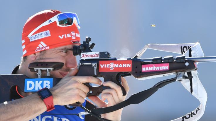 Arnd Peiffer wird in Wiesbaden um Gold beim City Biathlon kämpfen.